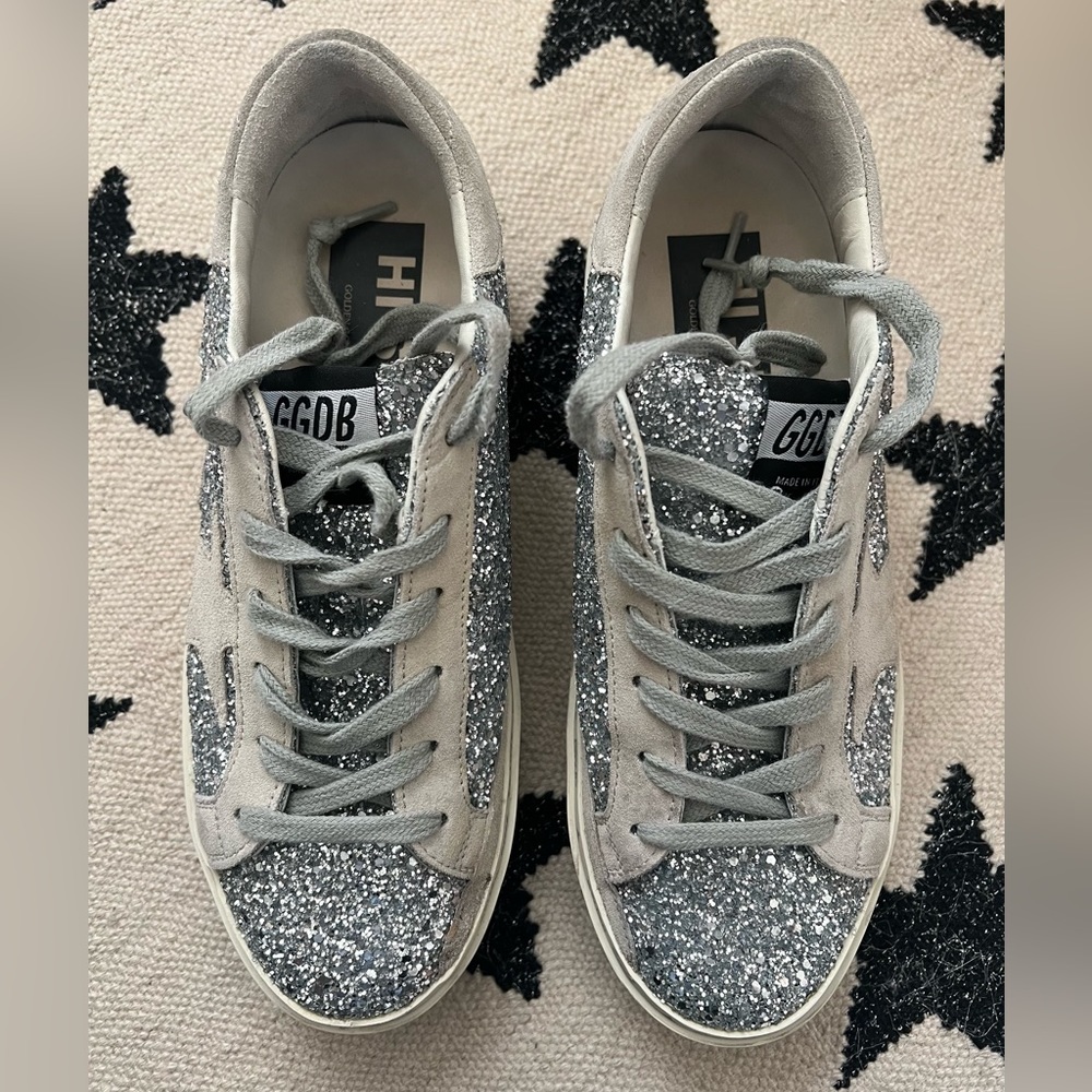 Golden Goose Hi-Star Glitter Sneaker